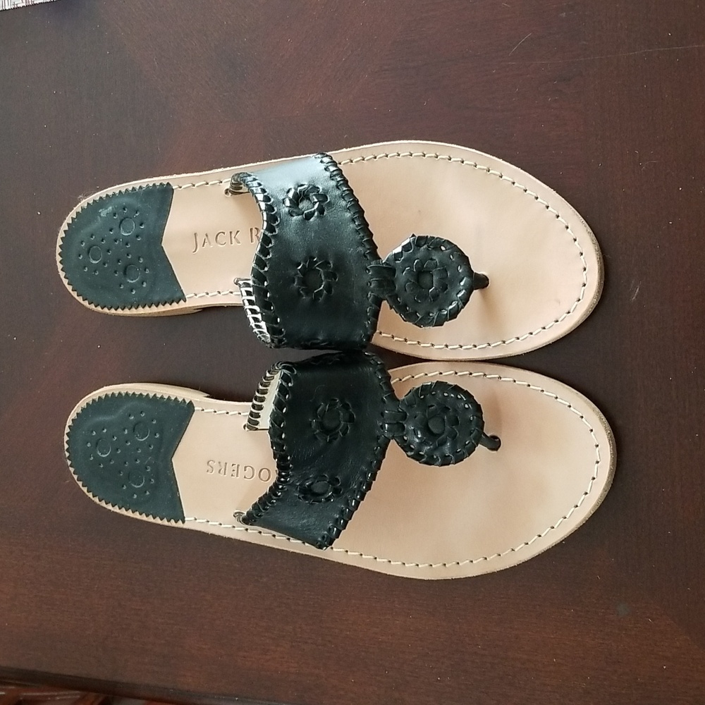 Jack Rogers black sandals